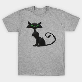 Spooky little  Halloween black cat T-Shirt